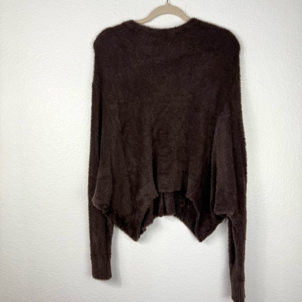 Free People Cozy Brown Women's Sweater cardigan size XS - Picture 5 of 9